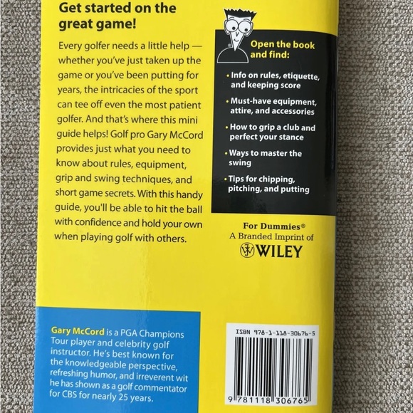 Golf for Dummies by Gary McCord (Book, Other, Mini Edition) - Picture 2 of 4